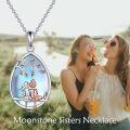 wholesale 925 Sterling Silver & Rose Gold Plated Mother Daughter Tree of Life Pendant Necklace-0-4