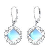 wholesale 925 Sterling Silver Earrings With Moonstone And Filigree Design-Filigree Earrings-2