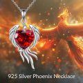 wholesale 925 Sterling Silver Phoenix Pendant Necklace Phoenix Jewelry Gift for Women Men-0-2