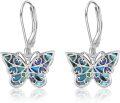 wholesale 925 Sterling Silver Butterfly Dangle Earrings for Women Cat Gifts-0-0