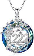 wholesale Sterling Silver Tree of Life Angel Number Necklace Numerology Jewelry Gift-0-0