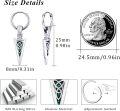 wholesale 925 Sterling Silver Green Stone Arrowhead Celtic Knot Viking Hoop Earrings for Men & Women-0-2