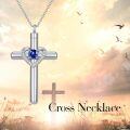 wholesale Sterling Silver Austrian Crystal Cross Urn Necklace for Ashes Pet Human Keepsake-0-3