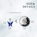 wholesale 925 Sterling Silver Blue Butterfly Belly Button Spike-0-1
