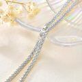 wholesale 925 Sterling Silver Platinum Plated Rope Chain Necklace For Women Men-0-1