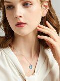 wholesale Sterling Silver Gemstone Dainty Pendant Necklace for Women Mom Gift-0-11