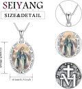 wholesale Sterling Silver Religious Medal Pendant Necklace for Women Men-0-1