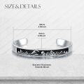 wholesale 925 Sterling Silver Mountain Scene Bracelet for Men-0-3