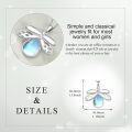 wholesale 925 Sterling Silver Blue Opal Dragonfly Pendant Necklace for Women-0-2