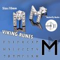 wholesale 925 Sterling Silver Norse Rune Stud Earrings - Viking Celtic Punk Nordicism s for Him & Her-0-2