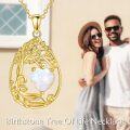 wholesale Sterling Silver Yellow Gold Plated Gemstone Tree of Life Pendant Necklace-0-34