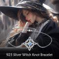 wholesale 925 Sterling Silver Blue Crystal Celtic Knot Infinity Tree Of Life Adjustable Bracelet For Women Gifts-0-3