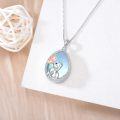 wholesale 925 Sterling Silver Cat Pendant Necklace with Butterfly Charm - Gifts for Mom and Daughter-0-2