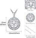 wholesale 925 Sterling Silver Celtic Triquetra Tree Of Life Pendant Necklaces For Men s-0-4