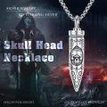 wholesale 925 Sterling Silver Skull Bullet Hourglass Cylinder Urn Necklace for Ashes Jewelry Memorial Keepsake Pendant with Funnel and Chain 24-0-5