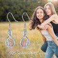 wholesale 925 Sterling Silver Infinity Sister Earrings Friendship s for Women Birthday Christmas-0-5