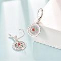wholesale 925 Sterling Silver Compass Drop Earrings with Symbolic Design for Women & Men - Adventure-Themed Gift-0-2