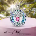 TOUPOP Sterling Silver No Gemstone Tree Of Life Birthstone Necklace-0-2