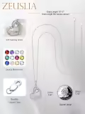 wholesale S925 Sterling Silver Mom Necklaces Wholesale with Cubic Zircon Birthstone - Heart Pendant Jewelry Gift for Women, Mother, Mother-in-Law - Birthday, Mothers Day, Anniversary-0-2