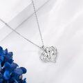wholesale 925 Sterling Silver Heart-Shaped Horse Head Pendant Necklace for Women Horse Lovers -0-2