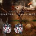 wholesale 925 Sterling Silver Baseball Claw Stud Earrings for Women and Men Sportswear Accessories Gift Ideas-0-5