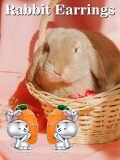 wholesale 925 Sterling Silver Carrot-Shaped Bunny Studs - Adorable Rabbit Easter  for Girls and Women-0-5