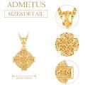 wholesale 925 Sterling Silver Gold Plated Celtic Cross Knot Pendant Necklace For Men Women-0-1