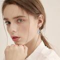 wholesale 925 Sterling Silver Black Cat Moonstone Drop Earrings-0-4