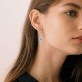 wholesale 925 Sterling Silver Opal Drop Earrings Wholesale With Cubic Zirconia-0-2