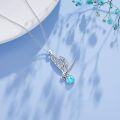 wholesale Sterling Silver Moonstone Moss Agate Turquoise Dragonfly Necklace-0-8