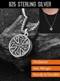 wholesale 925 Sterling Silver Celtic Knot Photo Locket Pendant Necklaces for Men Memory Keepsake Gift-0-4