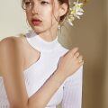 wholesale 925 Sterling Silver Platinum Plated Double Layer Daisy Flower Bead Chain Bracelet For Women-0-3