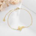 wholesale 14K Gold Dragonfly Chain Charm Bracelet for Women Girls-0-3