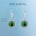 wholesale 925 Sterling Silver with Birthstone Crystal Earrings – Hypoallergenic Leverback, Austrian Sourced Gem-0-3