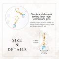 wholesale  14K Solid Gold Moonstone Earrings, High-End Simple Dangle Design, Hypoallergenic, Gift for Women-0-1