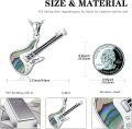 wholesale 925 Sterling Silver Guitar Shaped Abalone Shell Musical Instrument Pendant Necklace for Women Girls Gifts-0-3
