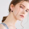 wholesale 925 Sterling Silver Bat Cat Earrings Wholesale Black Hook Design-0-4