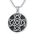 wholesale 925 Sterling Silver Celtic Knot Pendant Necklace-0-0