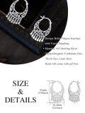 wholesale 925 Sterling Silver Elegant Teardrop Earrings Wholesale With Intricate Filigree Design-0-1