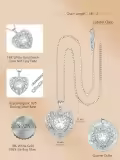 TOUPOP Sterling Silver 12 Birthstone Celtic Heart Necklace Birthday Anniversary Christmas Gifts-0-4