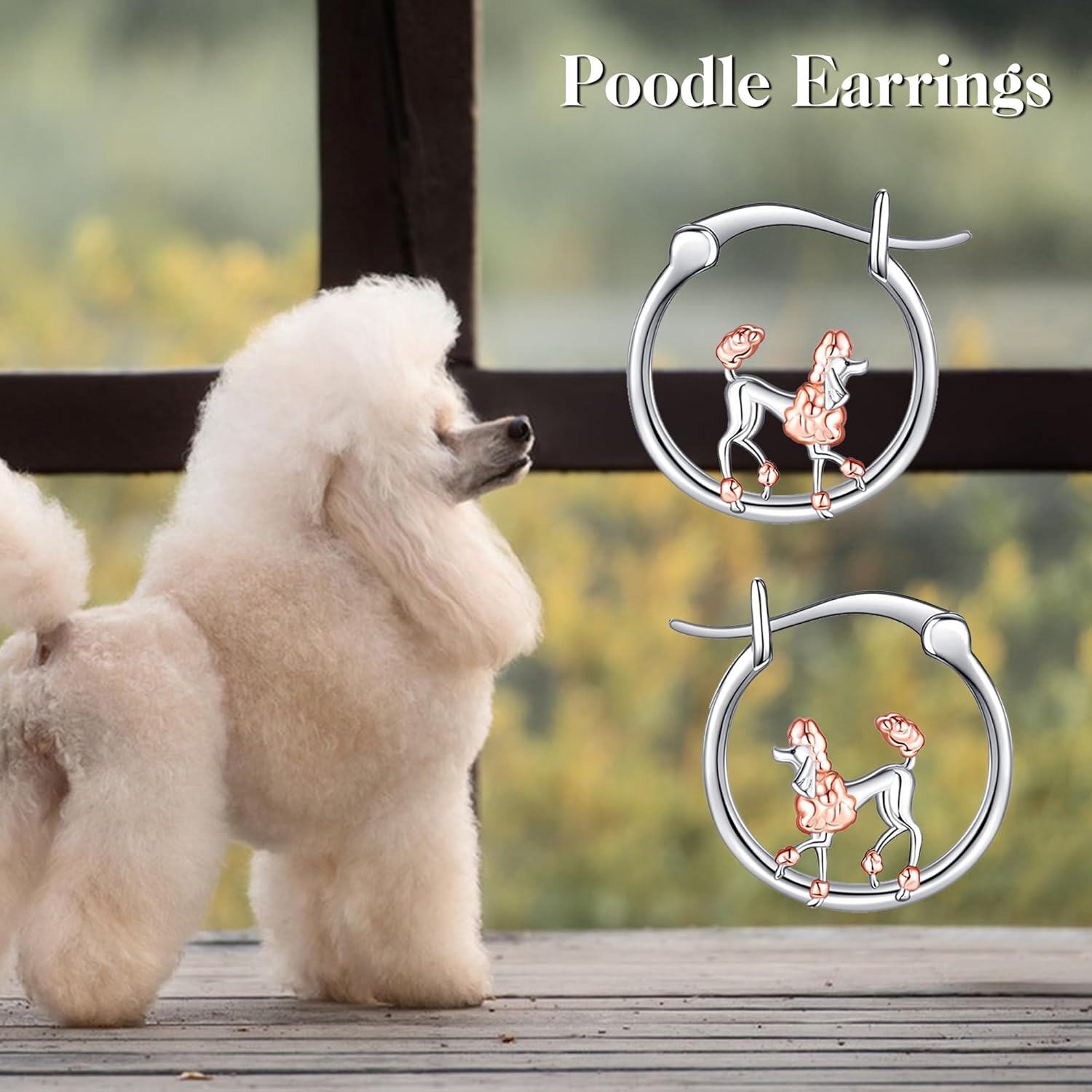 wholesale 925 Sterling Silver Dog Hoop Earrings - Adorable Pet s for Women and Girls-0-4