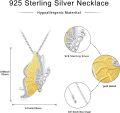 wholesale 925 Sterling Silver Peacock Feather Pendant Necklace with Cubic Zirconia s for Her Valentines Day Birthday Anniversary Present Idea-0-5