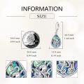 wholesale 925 Sterling Silver Abalone Shell Teardrop Octopus Dangle Earrings for Women Gifts-0-2