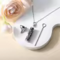 TOUPOP Sterling Silver Tree Of Life Urn Necklace For Ashes Memorial Jewelry-0-3