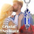 wholesale 925 Sterling Silver Blue Lapis Lazuli Healing Crystal Tree of Life Pendant Necklace-0-1