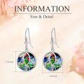 wholesale 925 Sterling Silver Abalone Shell Tulip Drop Earrings for Women-0-5