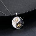 wholesale 925 Sterling Silver Yin Yang Sun Moon Stars Pendant Necklace for Men & Women-0-1