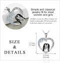 wholesale 925 Sterling Silver Heart-Shaped Penguins Love Forever Pendant Necklace s for Women-0-4