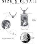 wholesale 925 Sterling Silver St Christopher Pendant Necklaces for Men Women Catholic Christian s 47cm Chain Length-0-2
