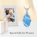 wholesale Sterling Silver Gemstone Dainty Pendant Necklace for Women Mom Gift-0-77
